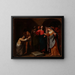 The Resurrection of Lazarus - Andrea Vaccaro — framed artwork on a wall
