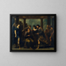 Tobias Heals His Blind Father - Andrea Vaccaro — framed artwork on a wall