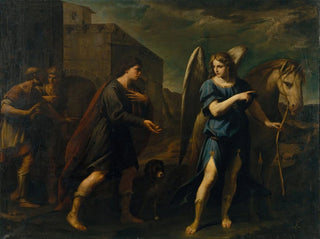 Tobias and the Archangel Raphael - Andrea Vaccaro — artwork view