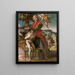 The Sacrifice of Isaac - Andrea del Sarto — framed artwork on a wall