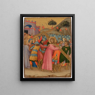 The Way of the Calvary - Andrea di Bartolo — framed artwork on a wall