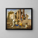 Tobie ensevelissant les morts - Andrea di Lione — framed artwork on a wall