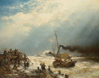 Port of Ostend - Andreas Achenbach — artwork view