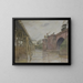 Old Main Bridge and Auxiliary Bridge, July 26, 1914 - Andreas Bernhard Schöngen — framed artwork on a wall
