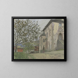 Église à Bad Orb - Andreas Bernhard Schöngen — framed artwork on a wall