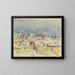 Les docks - Andreas Egersdoerfer — framed artwork on a wall