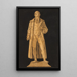 Johannes Gutenberg - Andreas Flinch — framed artwork on a wall
