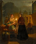 L'étal de légumes la nuit - Andreas Franciscus Vermeulen — artwork view