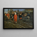 Rue de Moscou in the 17th century on a holiday - Andrei Ryabushkin — framed artwork on a wall