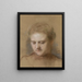 These heads are girls - Andrej Emericzy — framed artwork on a wall