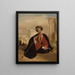 Charles Lenox Cumming-Bruce in Turkish robe - Andrew Geddes — framed artwork on a wall