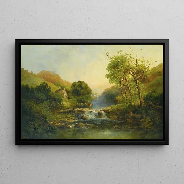 A summer river - Andrew Melrose — framed artwork on a wall