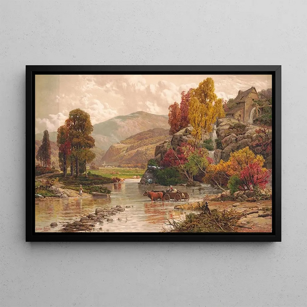 In the Berkshire Hills, Massachusetts - Andrew Melrose — framed artwork on a wall