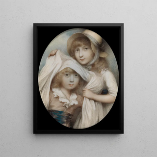 Mary and Nathaniel Jefferys - Andrew Plimer — framed artwork on a wall