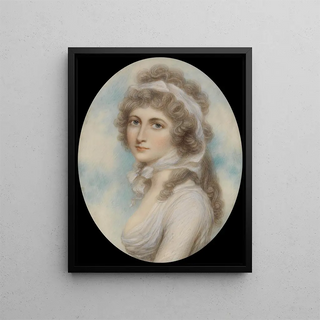 Portrait of a Lady - Andrew Plimer — framed artwork on a wall