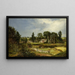 Long Island Farm, nature study (case conflict) - Andrew W Warren — framed artwork on a wall