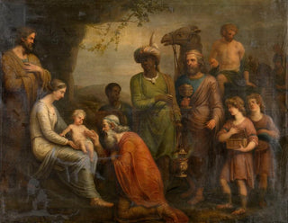 Adoration of the Magi - Andries Cornelis Lens — artwork view