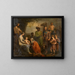 Adoration of the Magi - Andries Cornelis Lens — framed artwork on a wall