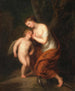 Cupid nourished by hope - Andries Cornelis Lens — artwork view