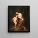 Cupid nourished by hope - Andries Cornelis Lens — framed artwork on a wall