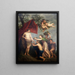 fering to Bacchus - Andries Cornelis Lens — framed artwork on a wall