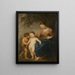 La Vierge l'Enfant Jésus et saint Jean - Andries Cornelis Lens — framed artwork on a wall