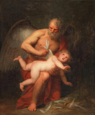 Le temps coupe les ailes de Cupidon - Andries Cornelis Lens — artwork view