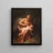 Le temps coupe les ailes de Cupidon - Andries Cornelis Lens — framed artwork on a wall