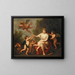 Venus Reprimanding Cupid - Andries Cornelis Lens — framed artwork on a wall