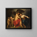 Zeus and Hera on Mount Ida - Andries Cornelis Lens — framed artwork on a wall