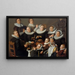 Portrait of the painter and his family - Andries van Bochoven — framed artwork on a wall