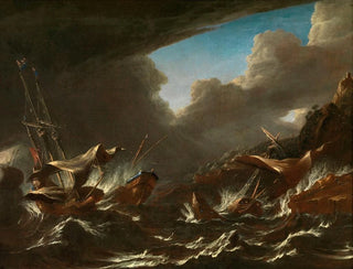 Storm at Sea - Andries van Eertvelt — artwork view