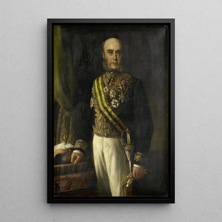James Loudon 1824-1900 Governor General 1871-75 - Andries van den Berg — framed artwork on a wall