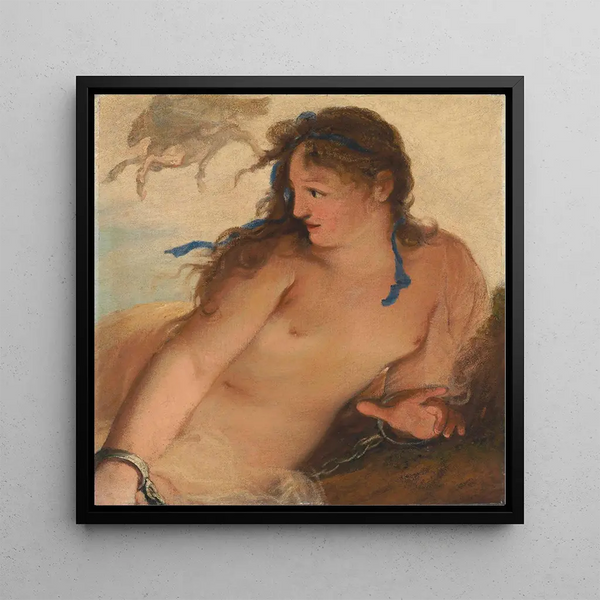 Andromeda - Pietro Liberi — framed artwork on a wall