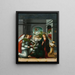 Annunciation - Andrés de Melgar — framed artwork on a wall