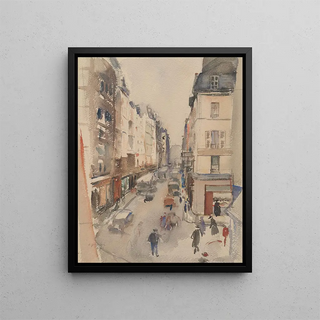 Paris tnav - Andrus Johani — framed artwork on a wall