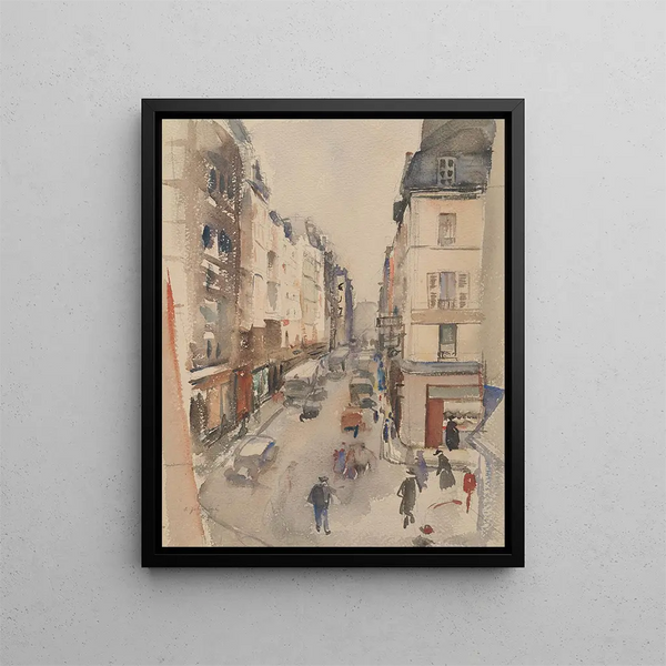 Paris tnav - Andrus Johani — framed artwork on a wall