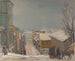Winter Landscape Painting in Tartu, Liiva Street - Andrus Johani — artwork view