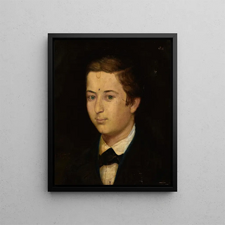 Portrait of Henryk Poller - Andrzej Bronisław Grabowski — framed artwork on a wall