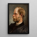 Portrait of Walery Gadomski sculptor - Andrzej Grabowski — framed artwork on a wall