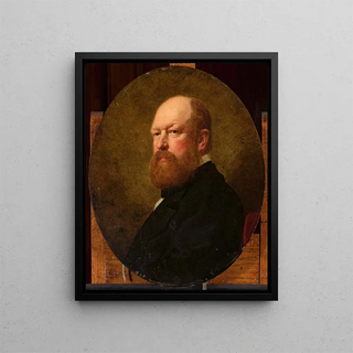 Portrait Painting of Alexandre Branicki 1821-1877 - Andrzej Mniszech — framed artwork on a wall