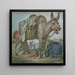 donkey balken with vegetables behind which are David and Abigail - David Humbert de Superville — framed artwork on a wall