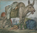 donkey balken with vegetables behind which are David and Abigail - David Humbert de Superville — artwork view