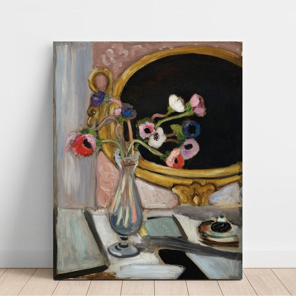 Reproduction of the painting Anemones in the Black Mirror - Henri Matisse