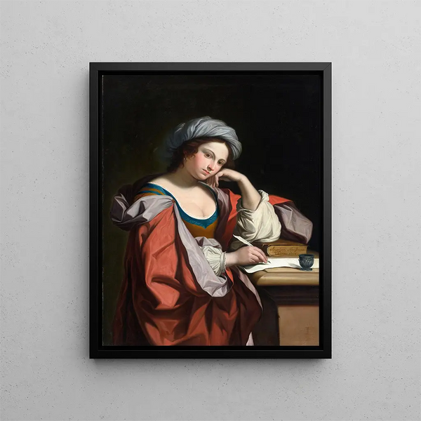 A Sibyl - Angelica Kauffman — framed artwork on a wall