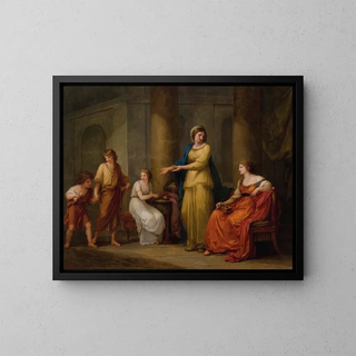 Cornélie, mère des Gracques - Angelica Kauffman — framed artwork on a wall