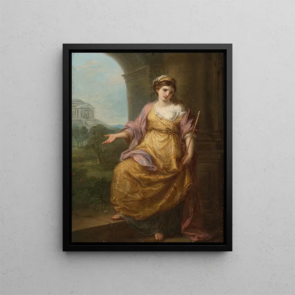Feminine Allegory Painting - Angelica Kauffman — framed artwork on a wall