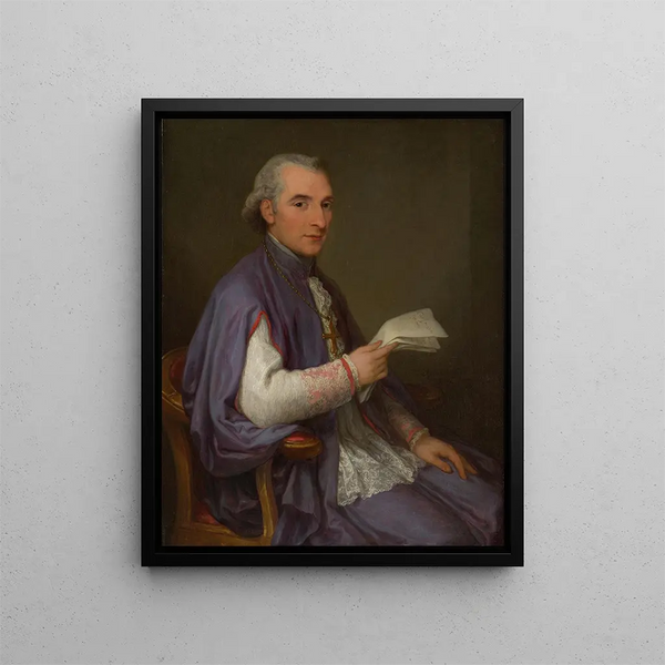 Monseigneur Giuseppe Spina 1756-1828 - Angelica Kauffman — framed artwork on a wall