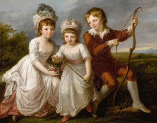 Portrait of Three Children - Angelica Kauffman — artwork view