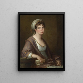 Portrait of Princess Franziska von Kaunitz, Rietberg - Angelica Kauffman — framed artwork on a wall